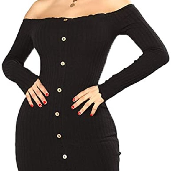 Rue21 Dresses & Skirts - Black Strapless Ribbed Bodycon Dress:Rue21:Medium
